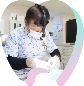 子どもが治療中の様子